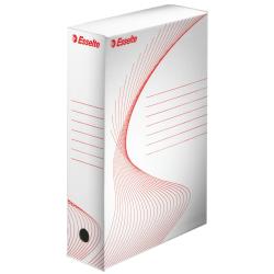 Esselte - Cartella a scatola - larghezza dorsale 80 mm - per A4 - capacità 800 fogli - bianco