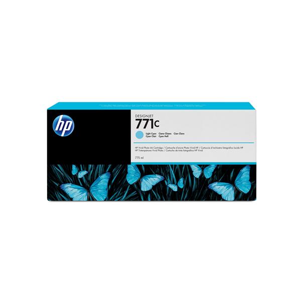 HP 771C - 775 ml - cyan chiaro - originale - cartuccia d'inchiostro - per DesignJet Z6200, Z6600, Z6610, Z6800, Z6810