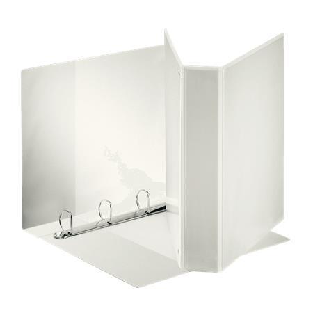 Esselte - Raccoglitore ad anelli - larghezza dorsale 76 mm - per 220 x 300 mm, A4 Maxi - capacità 480 fogli - bianco