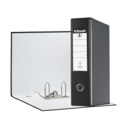 Esselte Eurofile - Cartellina con meccanismo a leva - larghezza dorsale 80 mm - per Folio, 230 x 330 mm - nero