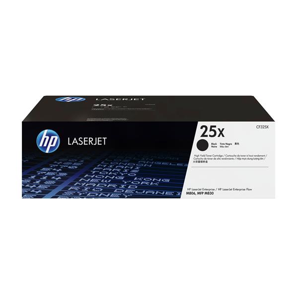 HP 25X - Alta resa - nero - originale - LaserJet - cartuccia toner (CF325X) - per LaserJet Enterprise M806dn, M806x+; LaserJet Enterprise Flow MFP M830z