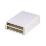 Panduit MINI-COM Multi-Media/Fiber Surface Mount Box - Scatola connessione rete - bianco spento - 6 porte