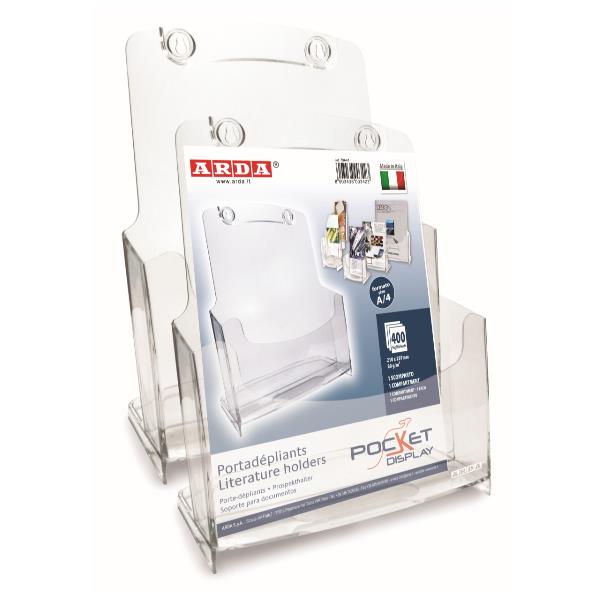 ARDA POCKET - Espositore per documentazione - per A4 - cristallo