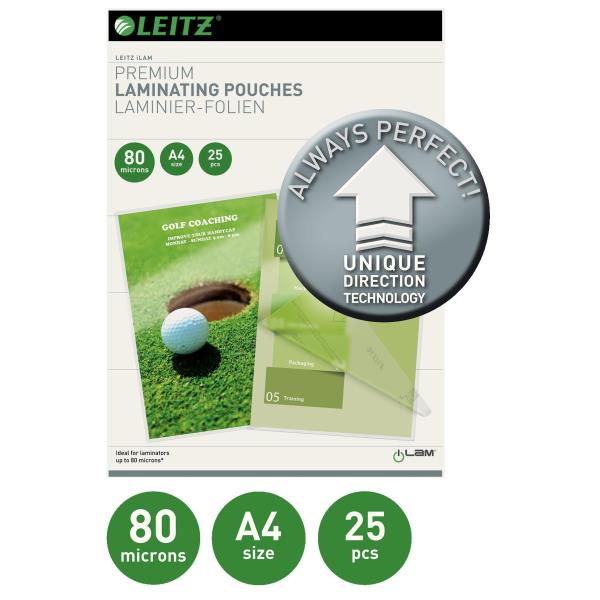 Leitz - Brillante, cristallino - A4 (210 x 297 mm) rivestimento di plastificazione