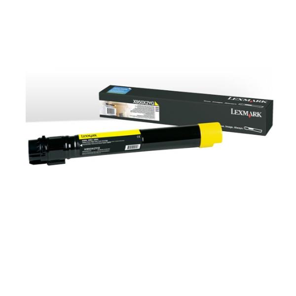 Lexmark - Extra High Yield - giallo - originale - cartuccia toner LCCP - per Lexmark X950DE, X950dhe, X950dte, X952, X952DE, X952dhe, X952DTE, X954DE, X954DHE