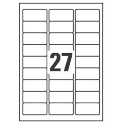 Avery Heavy Duty Laser Labels L6011 - Poliestere - argento - 29.6 x 63.5 mm 540 pezzi (20 foglio(i) x 27) etichette