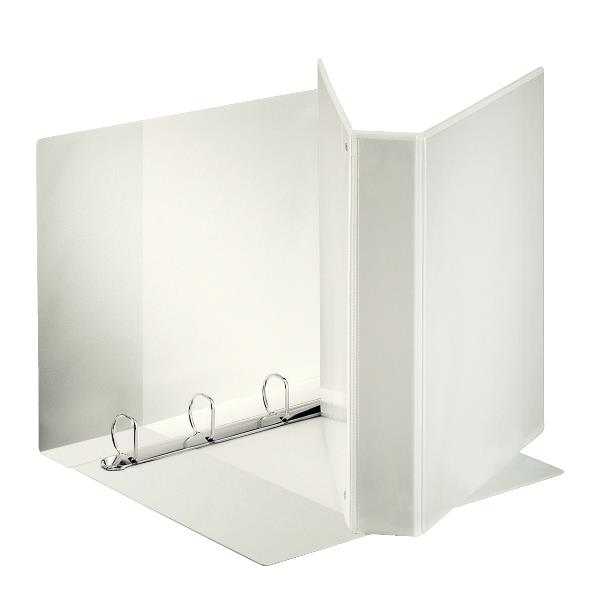 Esselte - Raccoglitore ad anelli - larghezza dorsale 63 mm - per 220 x 300 mm, A4 Maxi - capacità 380 fogli - bianco