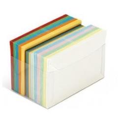FAVINI Arcobaleno C9 - Busta - 9 cm x 14 cm - triangolare - apertura laterale - assortiti - pacco da 100