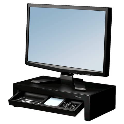 Fellowes Designer Suites Monitor Riser - Piedistallo monitor ad altezza regolabile - nero, verde pera