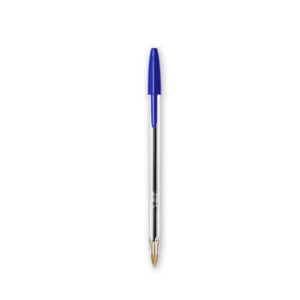 BIC Cristal Medium - Penna a sfera - blu - 1 mm - medio (pacchetto di 50)