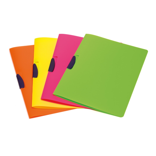 Bankers Box Shock'n Smile - Cartelletta archiviazione documenti - per A4 - capacità 40 fogli - colori fluorescenti, assortiti
