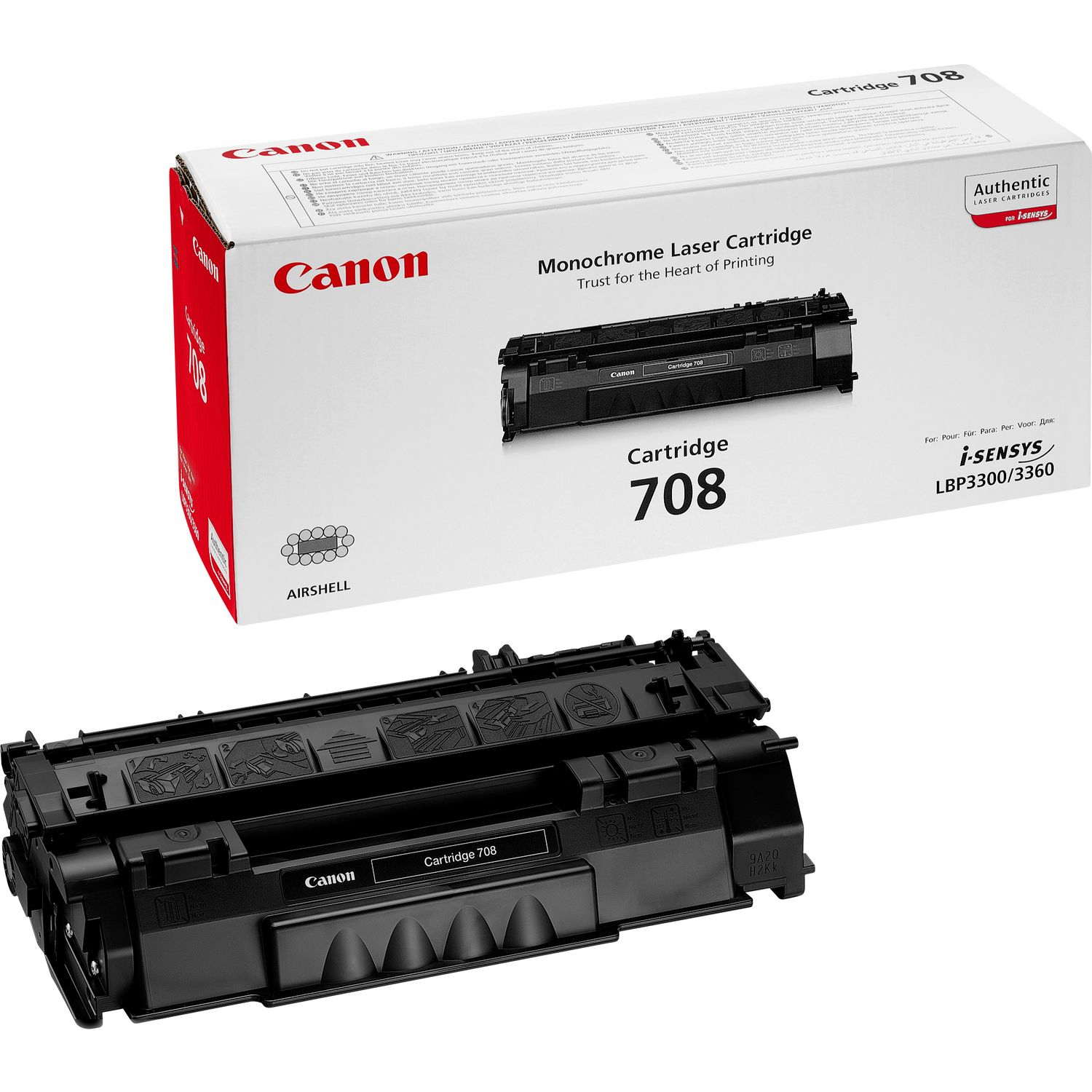 Canon 708 - Nero - originale - cartuccia toner - per i-SENSYS LBP3360; Laser Shot LBP-3300, 3360