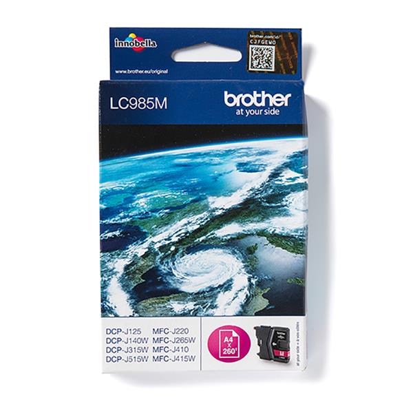 Brother LC985M - 10 ml - magenta - originale - cartuccia d'inchiostro - per Brother DCP-J125, DCP-J140, DCP-J315, DCP-J515, MFC-J220, MFC-J265, MFC-J410, MFC-J415