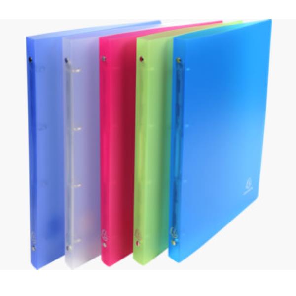 Exacompta Chromaline - Quaderno ad anelli - larghezza dorsale 20 mm - per A4 - capacità 100 fogli - colori assortiti