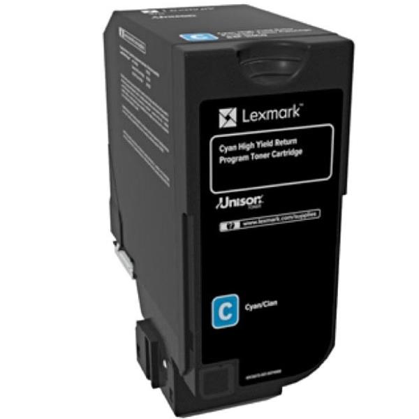 Lexmark - Alta resa - ciano - originale - cartuccia toner LCCP, LRP, Lexmark Corporate - per Lexmark CX725de, CX725dhe, CX725dthe