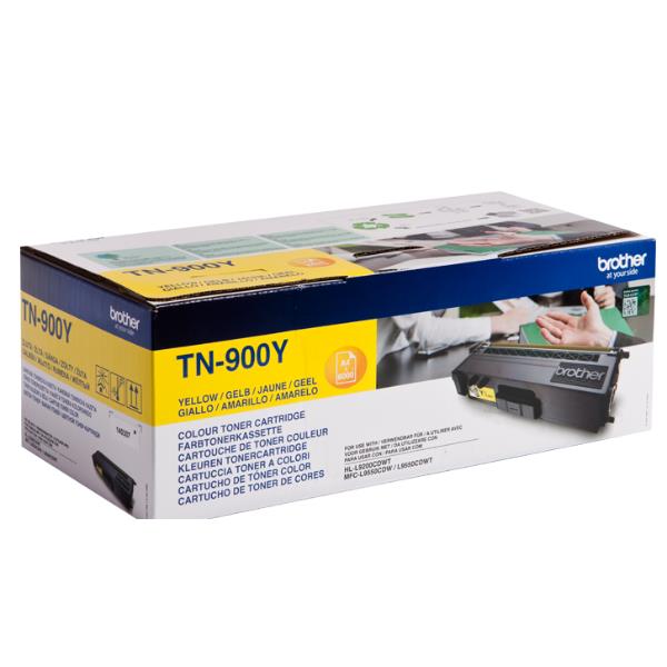 Brother TN900y - Giallo - originale - cartuccia toner - per Brother HL-L9200CDWT, HL-L9300CDWT, HL-L9300CDWTT, MFC-L9550CDW, MFC-L9550CDWT