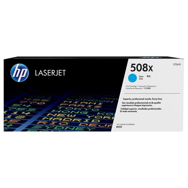 HP 508X - Alta resa - ciano - originale - LaserJet - cartuccia toner (CF361X) - per Color LaserJet Enterprise MFP M577; LaserJet Enterprise Flow MFP M577