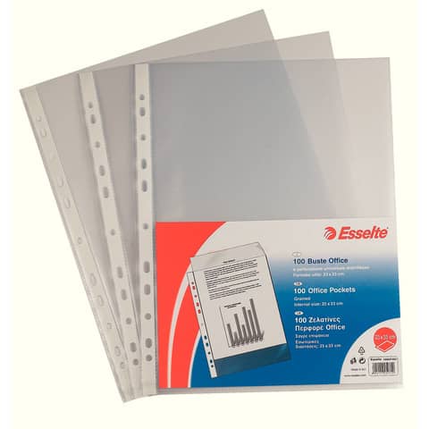 Esselte - Busta trasparente - per 230 x 330 mm - trasparente (pacchetto di 100)