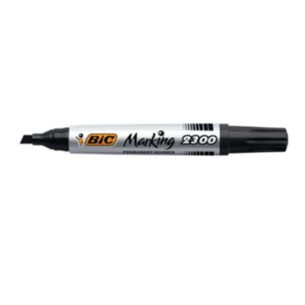 BIC 2300 - Marcatore - permanente - per vetro, plastica, cartone - nero - inchiostro a base alcolica - 3.7-5.5 mm