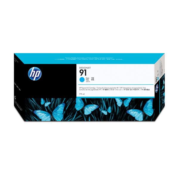 HP 91 - 775 ml - ciano - originale - DesignJet - cartuccia d'inchiostro - per DesignJet Z6100, Z6100ps