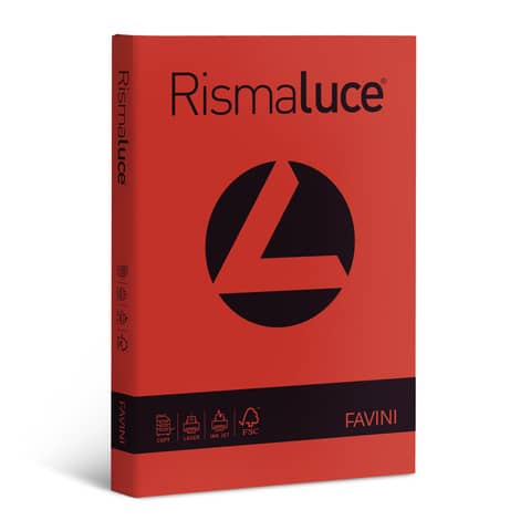 FAVINI HOME-OFFICE PROFESSIONAL RISMALUCE - Scarlatto - A3 (297 x 420 mm) - 140 g/m² - 200 fogli carta comune