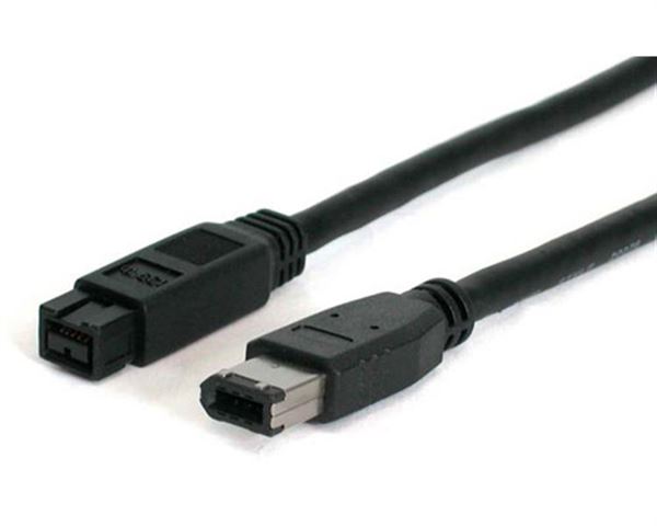 StarTech.com Cavo FireWire IEEE-1394 9-6 da 1.8m M/M -  6 pin FireWire (M) a FireWire 800 (M) - Nero (1394_96_6) - Cavo IEEE 1394 - FireWire 6 pin (M) a FireWire 800 (M) - 1.8 m - nero - per P/N: BNDTB1394B3, EC1394B2, MPEX1394B3, PCI1394B_3, PEX1394B3, PEX1394B3LP