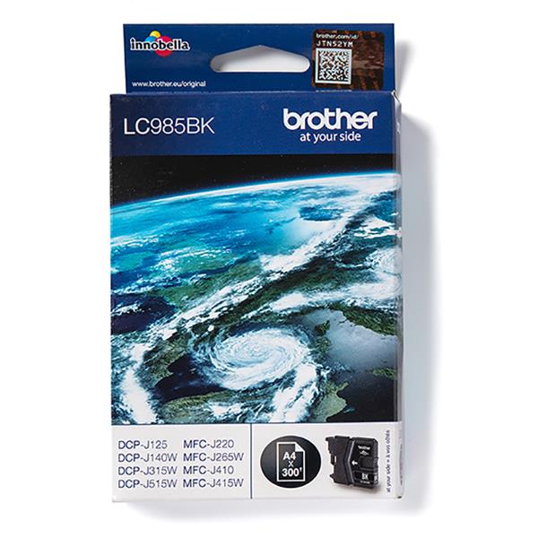 Brother LC985BK - Nero - originale - cartuccia d'inchiostro - per Brother DCP-J125, DCP-J140, DCP-J315, DCP-J515, MFC-J220, MFC-J265, MFC-J410, MFC-J415