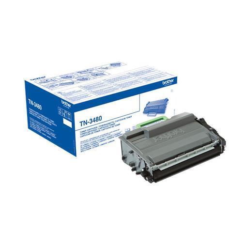 Brother TN3480 - Alta resa - nero - originale - cartuccia toner - per Brother HL-L5000, L5100, L5200, L6200, L6300, L6450, MFC-L5700, L6800, L6900, L6950, L6970