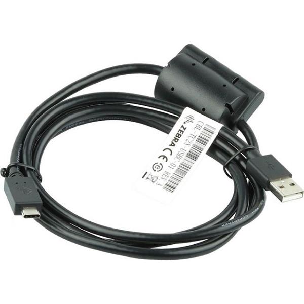 Zebra - Cavo USB - 24 pin USB-C (M) - per Zebra MC27, Single Slot Base Cradle, Single Slot Charge only Cradle, TC20, TC-20, TC25