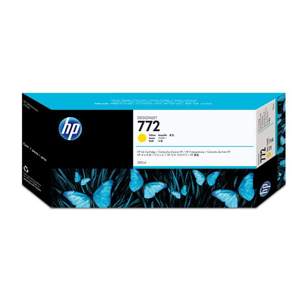 HP 772 - 300 ml - giallo - originale - DesignJet - cartuccia d'inchiostro - per DesignJet HD Pro MFP, SD Pro MFP, Z5200 PostScript, Z5400 PostScript ePrinter
