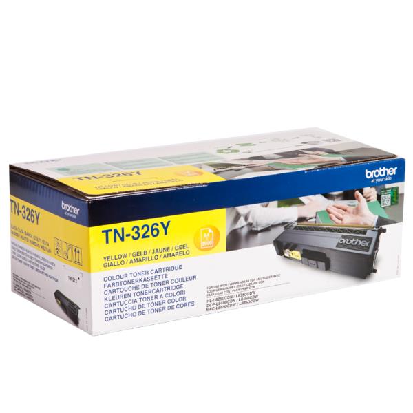 Brother TN326Y - Giallo - originale - cartuccia toner - per Brother DCP-L8400, DCP-L8450, HL-L8250, HL-L8350, MFC-L8650, MFC-L8850