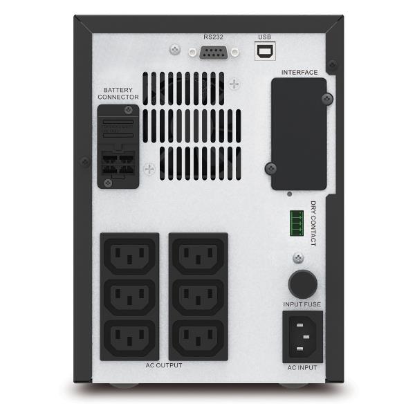 APC Easy UPS SMV SMV750CAI - UPS - 220/230/240 V c.a. V - 525 Watt - 750 VA - 7 Ah - RS-232, USB - connettori di uscita 6