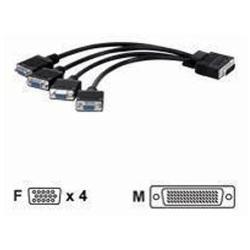Matrox - Cavo dello schermo - LFH 60 pin (M) a HD-15 (VGA) (F) - per P/N: M9120-E512LAU1F, M9120-E512LPUF, M-M9120-E512LAU1F, P69-MDDE256LAUF, P69-MDDP256LAUF