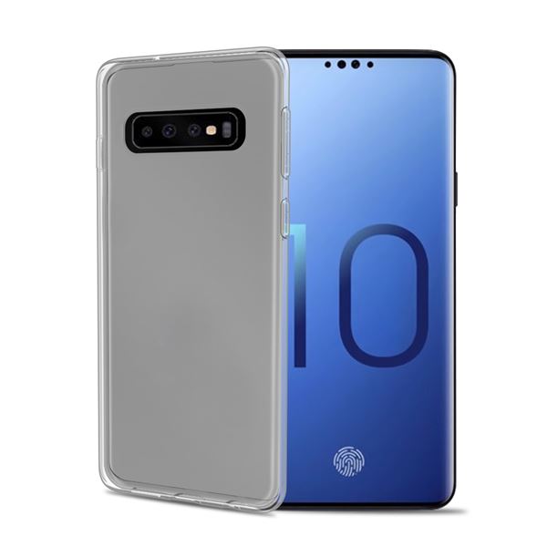Celly Gelskin - Cover per cellulare - TPU (poliuretano termoplastico) - trasparente - per Samsung Galaxy S10+