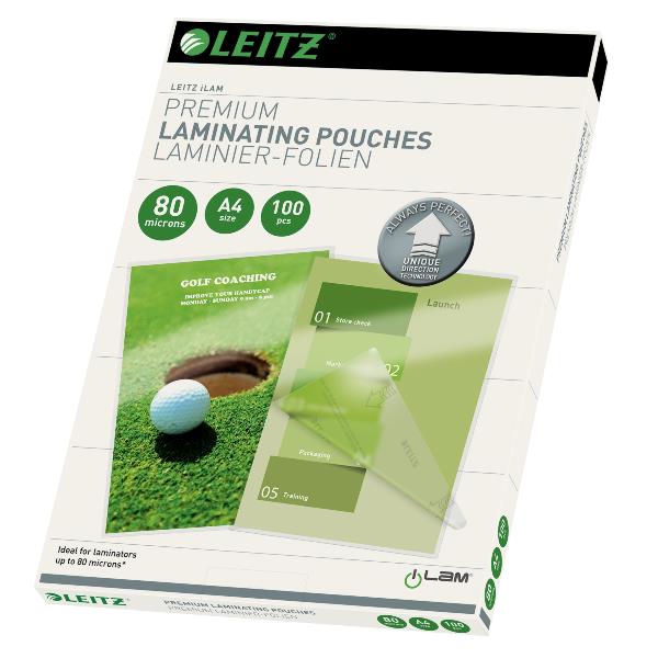 Leitz - Brillante, cristallino - A4 (210 x 297 mm) rivestimento di plastificazione