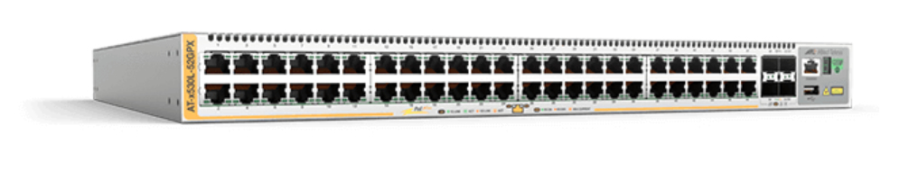Allied Telesis AT x530L-52GPX - Switch - L3 - gestito - 48 x 10/100/1000 (PoE+) + 4 x 1 Gigabit / 10 Gigabit SFP+ (uplink) - montabile su rack - PoE+ (740 W)