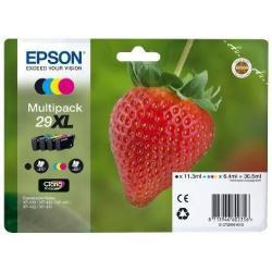 Epson 29XL Multipack - Confezione da 4 - 30.5 ml - XL - nero, giallo, ciano, magenta - originale - blister con radiofrequenza / allarme acustico - cartuccia d'inchiostro - per Expression Home XP-235, 245, 247, 255, 332, 335, 342, 345, 432, 435, 442, 445, 455