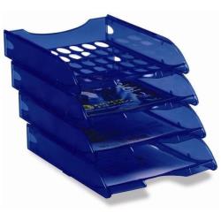 Leonardi - Vassoio per lettere - per A4 - blu