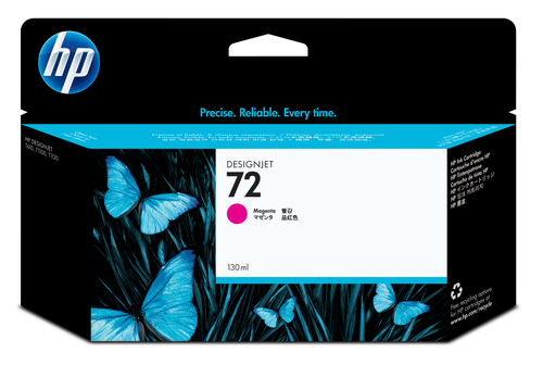 HP 72 - 130 ml - magenta - originale - DesignJet - cartuccia d'inchiostro - per DesignJet T1100, T1100ps, T1200, T1200ps, T1300, T610, T620, T770, T790