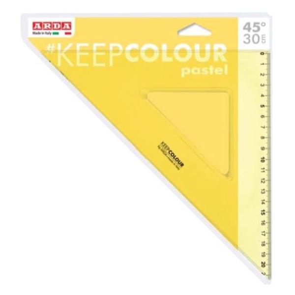 ARDA KEEP COLOUR - Squadra - 30 cm - 45°, 45° - pastello