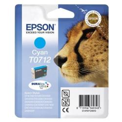 Epson T0712 - 5.5 ml - ciano - originale - cartuccia d'inchiostro - per Stylus DX9400, SX115, SX210, SX215, SX218, SX415, SX515, SX610; Stylus Office BX310, BX610
