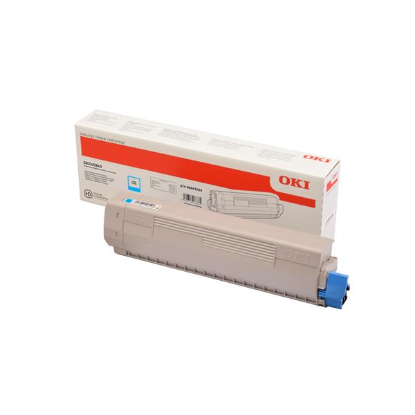 OKI - Alta capienza - ciano - originale - cartuccia toner - per C833dn, 833n, 843dn