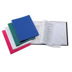 Favorit - Porta listini - 50 compartimenti - per 220 x 300 mm - blu scuro