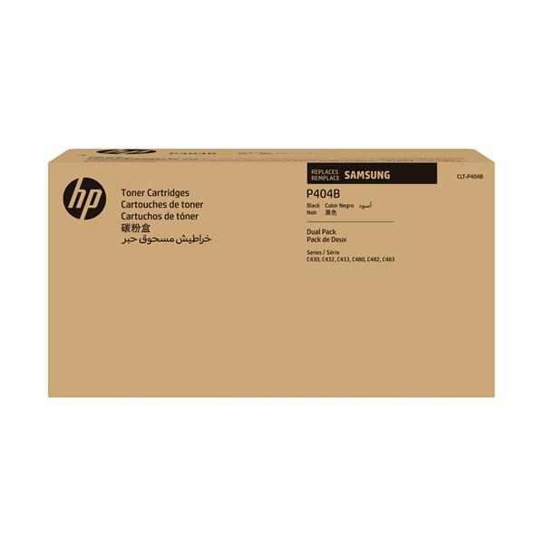 Samsung CLT-P404B - Confezione da 2 - nero - originale - cartuccia toner (SU364A) - per Samsung CLX-3302, 3303, 3304, 3307; Xpress SL-C432, C433, C462, C463, C467, C482, C483