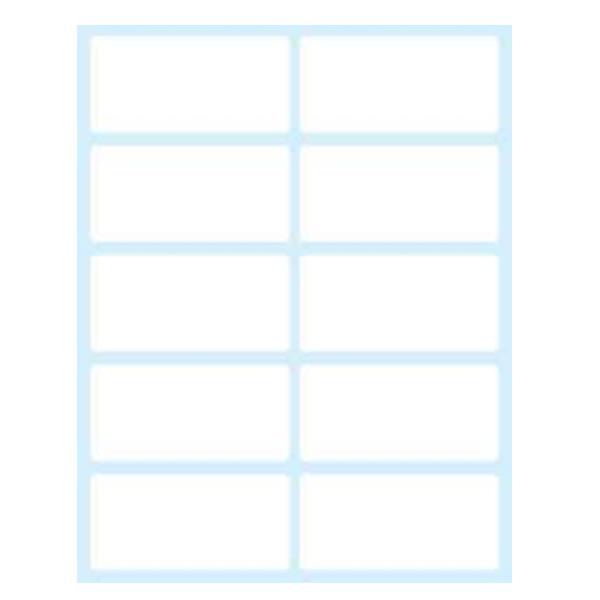 Tico Export - Carta - adesivo permanente - bianco - 58 x 28 mm 100 etichette (10 foglio(i) x 10) etichette
