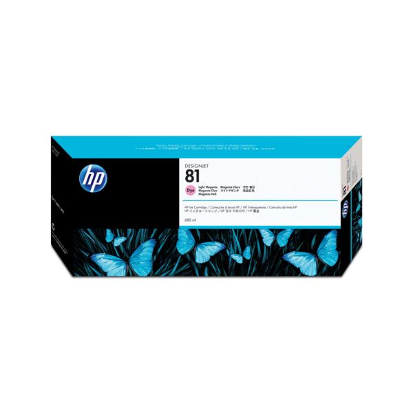 HP 81 - 680 ml - magenta chiaro - originale - DesignJet - cartuccia d'inchiostro - per DesignJet 5000, 5000ps, 5000ps uv, 5000uv, 5500, 5500 uv, 5500mfp, 5500ps, 5500ps uv
