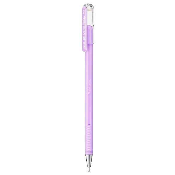 Pentel Hybrid Milky - Penna a sfera - viola pastello - inchiostro gel - 0.8 mm