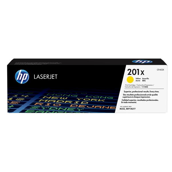 HP 201X - Alta resa - giallo - originale - LaserJet - cartuccia toner (CF402X) - per Color LaserJet Pro M252dn, M252dw, M252n, MFP M274n, MFP M277c6, MFP M277dw, MFP M277n