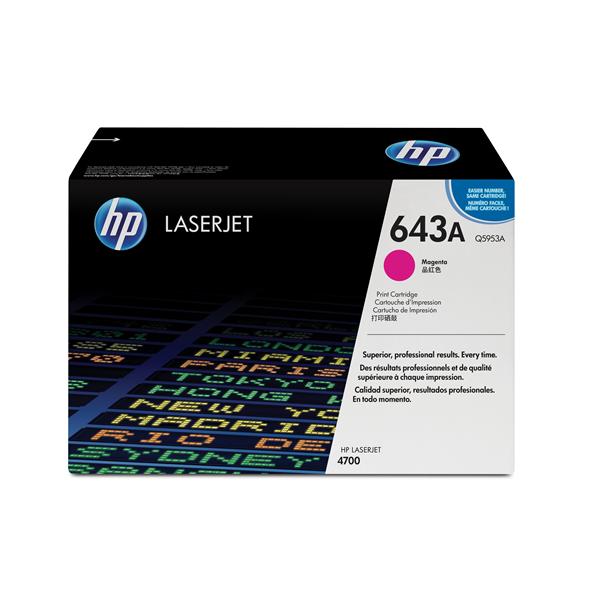 HP 643A - Magenta - originale - LaserJet - cartuccia toner (Q5953A) - per Color LaserJet 4700, 4700dn, 4700dtn, 4700n, 4700ph+