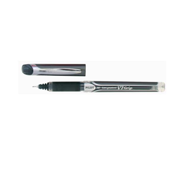 Pilot Hi-Tecpoint V7 Grip - Penna a sfera - nero - 0.7 mm - medio